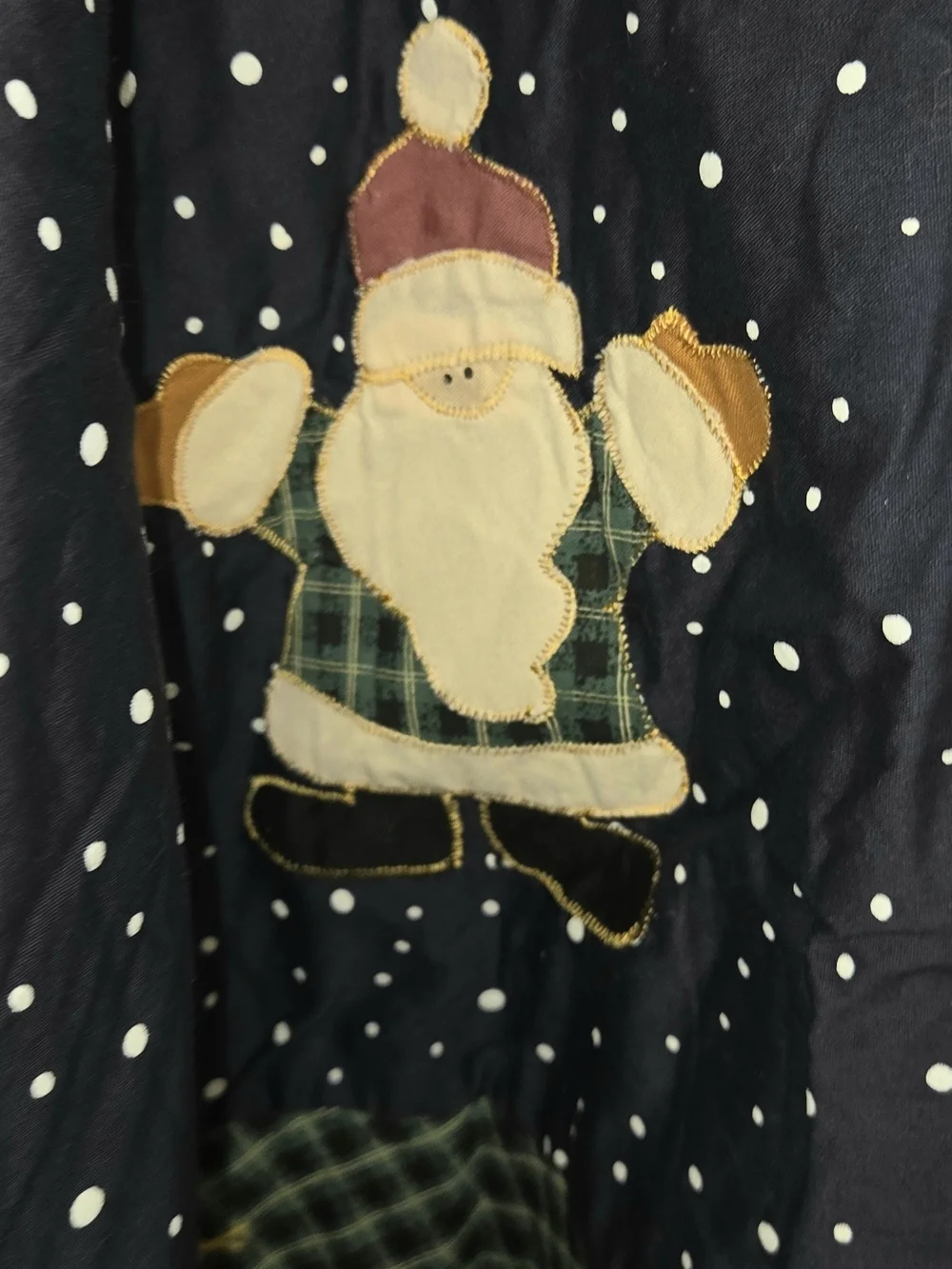 Christmas Tree Skirt Santa Sled Reindeer Snowman Rustic Farmhouse 50
